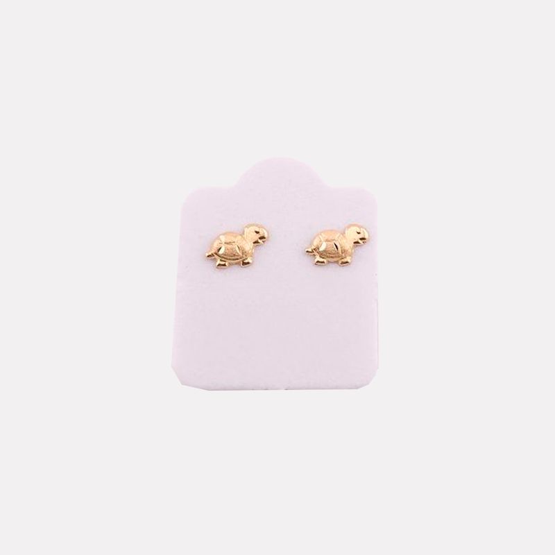 Broqueles Tortuga Arenada  10k 0.2g