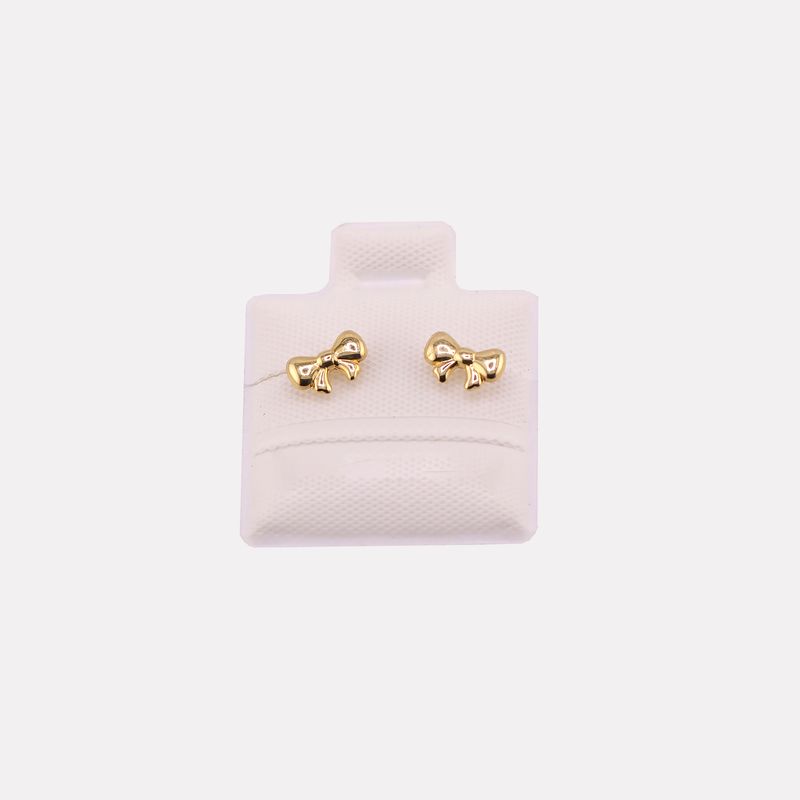 Broqueles Moñito Liso 10k 0.2g