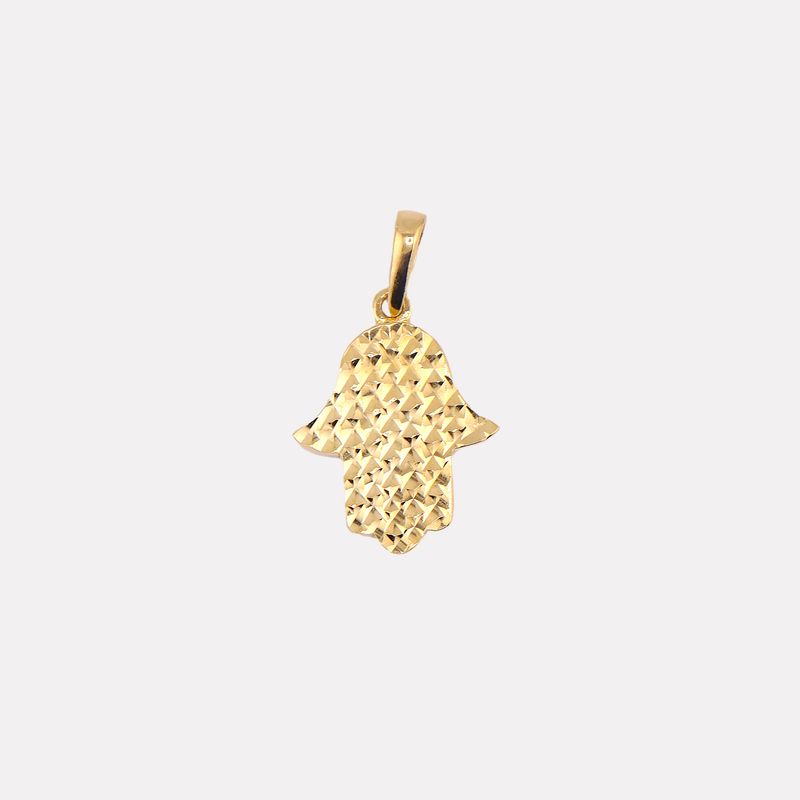 Dije Mano Facetada 14k 1.1g