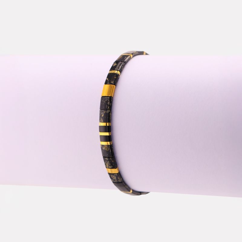 Pulsera Maya Mosaico Ngro/drdo 17-20cm
