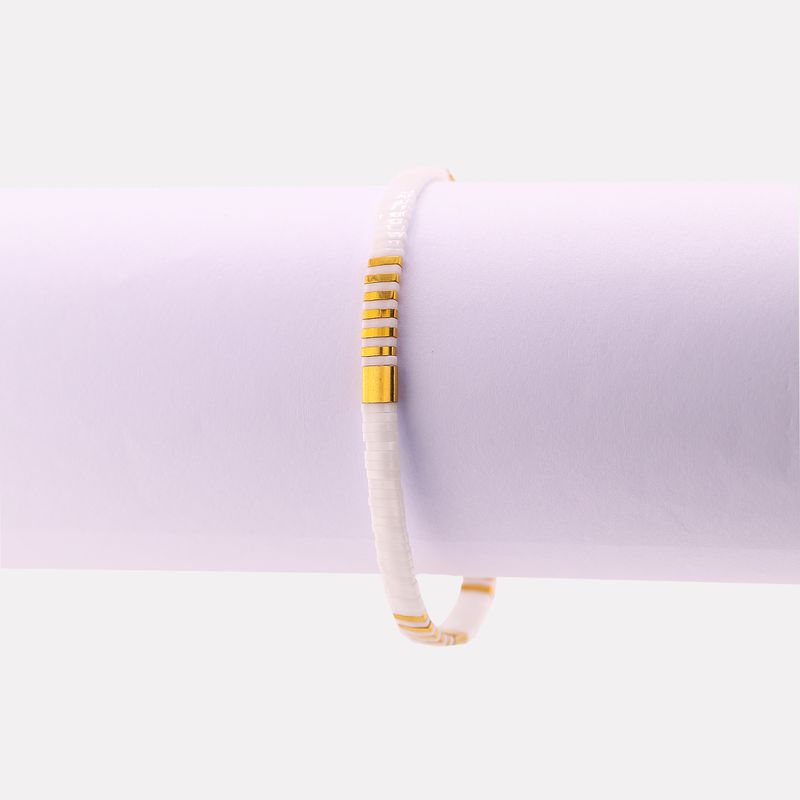 Pulsera Gotha Mosaico Blco/drdo 14-17cm