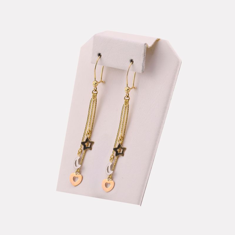 Aretes Largos 14k 2.4g