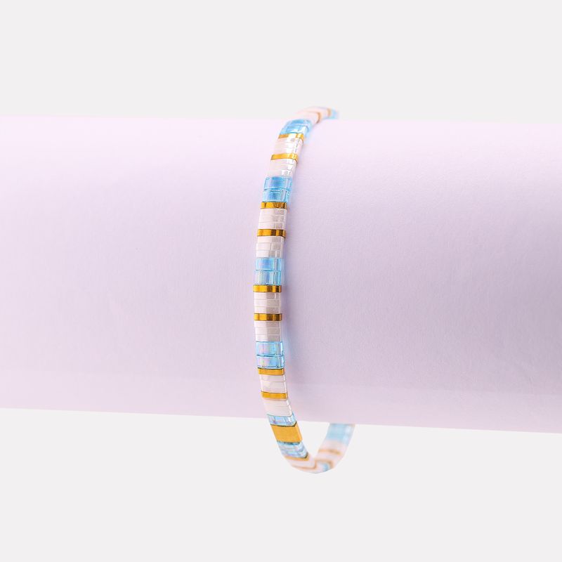 Pulsera Ingrid Mosaico Celeste/drdo 17-20cm