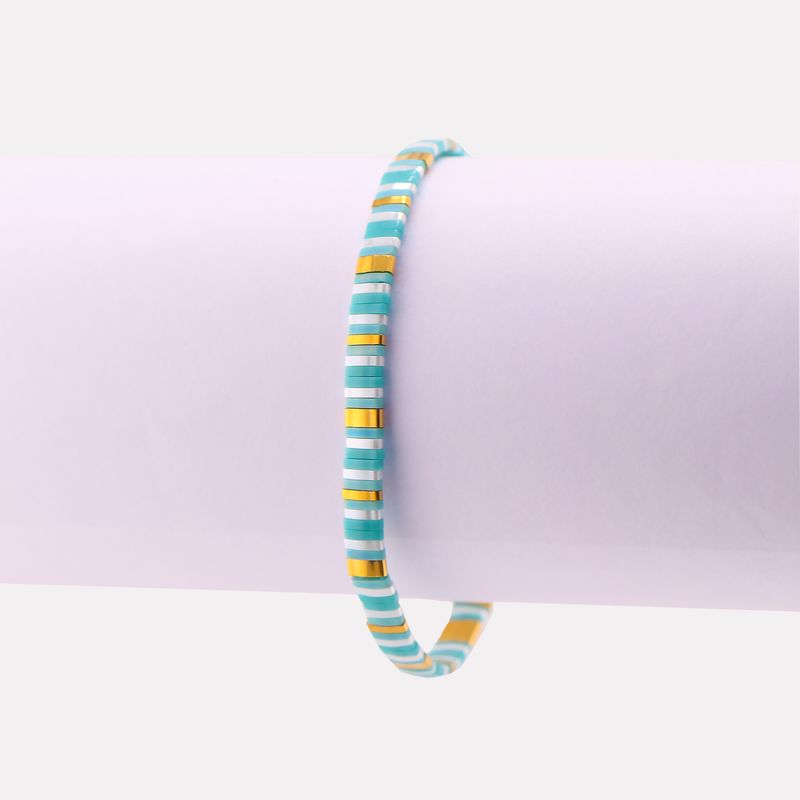 Pulsera Ingrid Mosaico Clste/drdo/bco 17-20cm