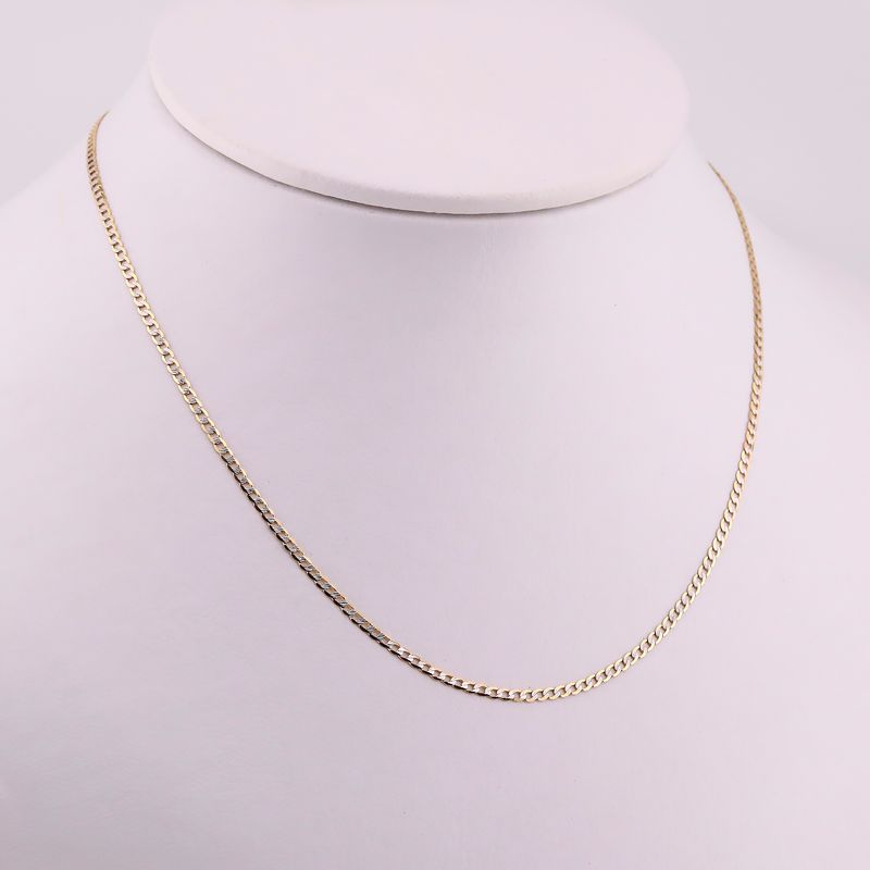 Cadena Eslabon Dimant. 14k 2.7g 25cm