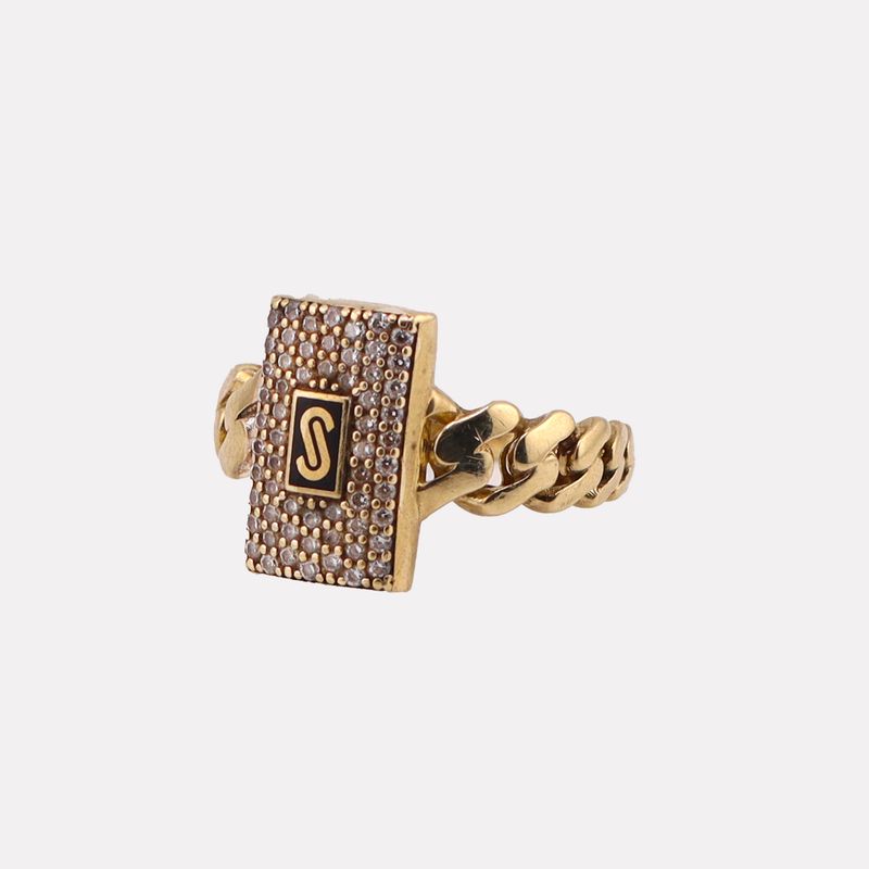 Anillo Monaco C/p 10k 2.8g #8