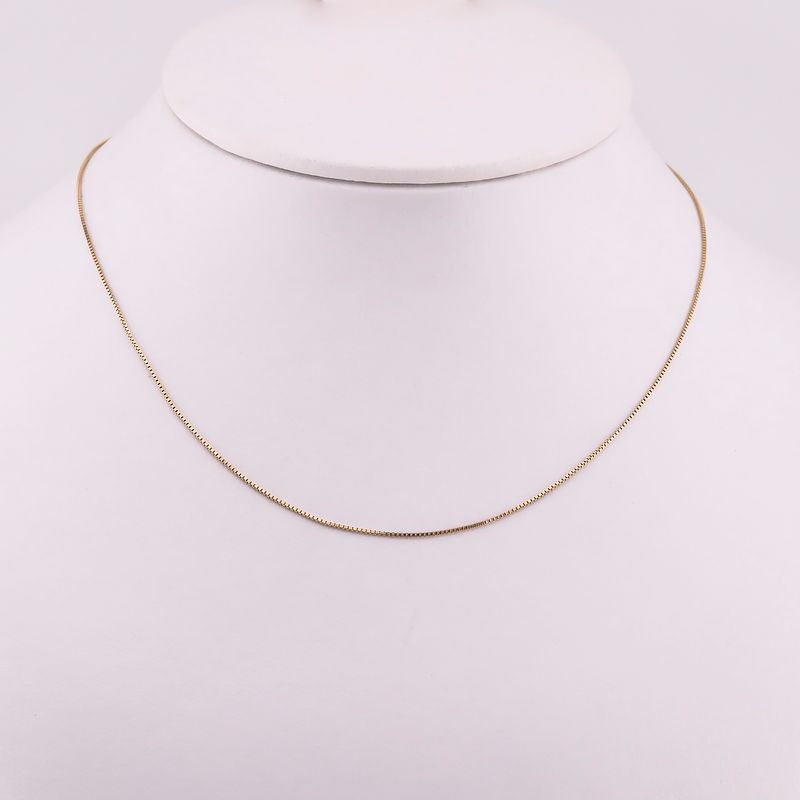 Cadena Cubo 14k 1g 55cm