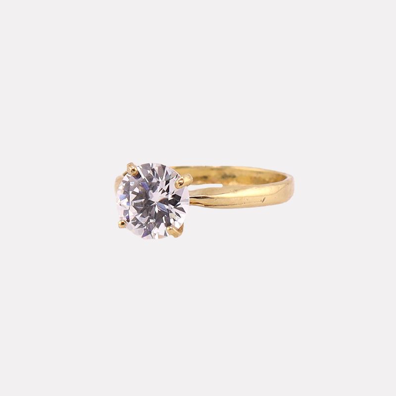 Anillo Solitario 10k 2.2g #7