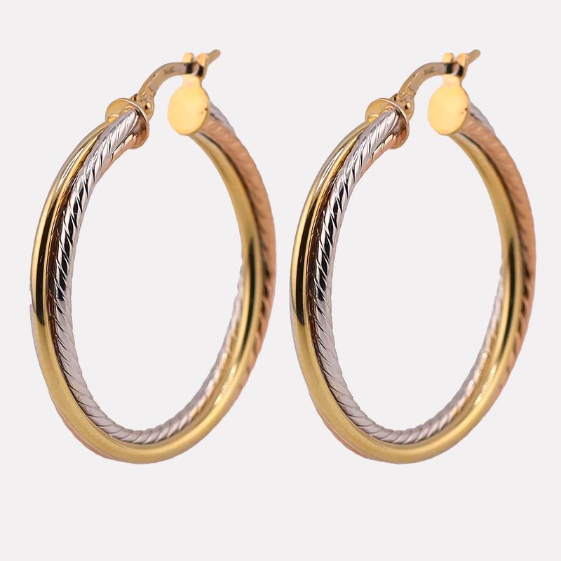Arracadas Torcidas Tns. 14k 3.1g