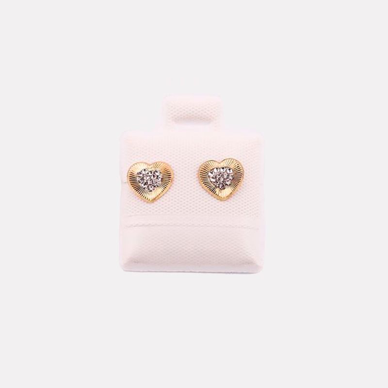Broqueles Corazon 10k 0.3g
