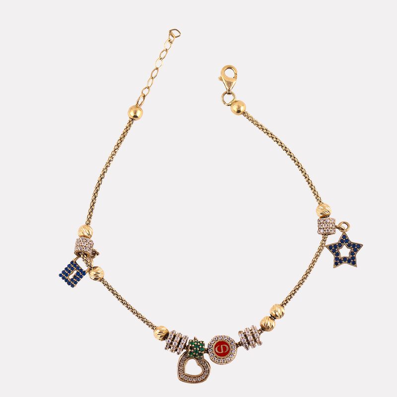 Pulsera Tipo Pandora 14k 8g 21cm