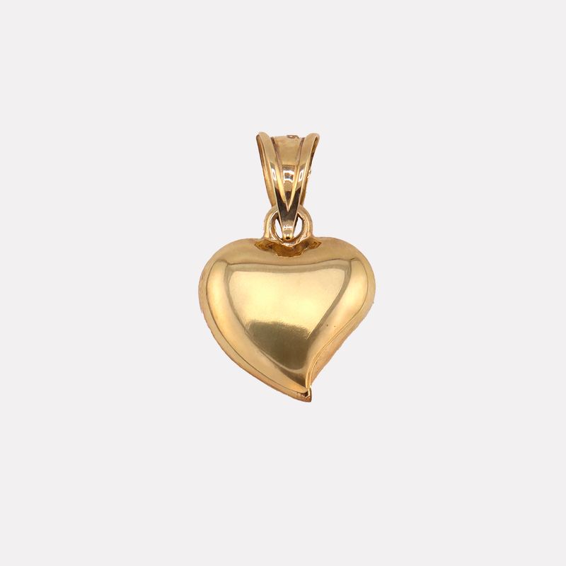 Dije Corazon Liso 14k 0.6g