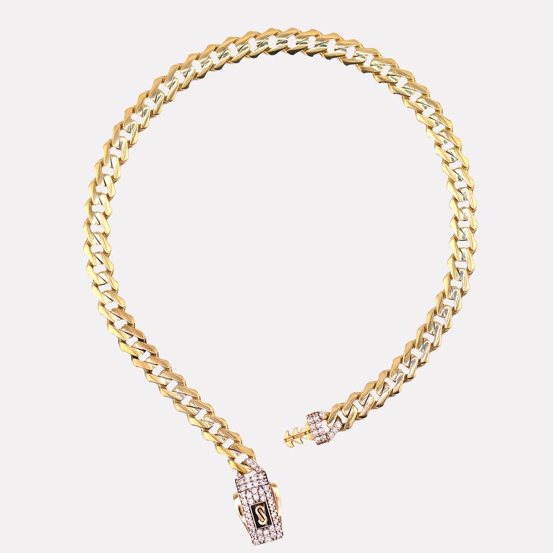 Pulso Tipo Monaco C/p 14k 5.9g 19.5cm