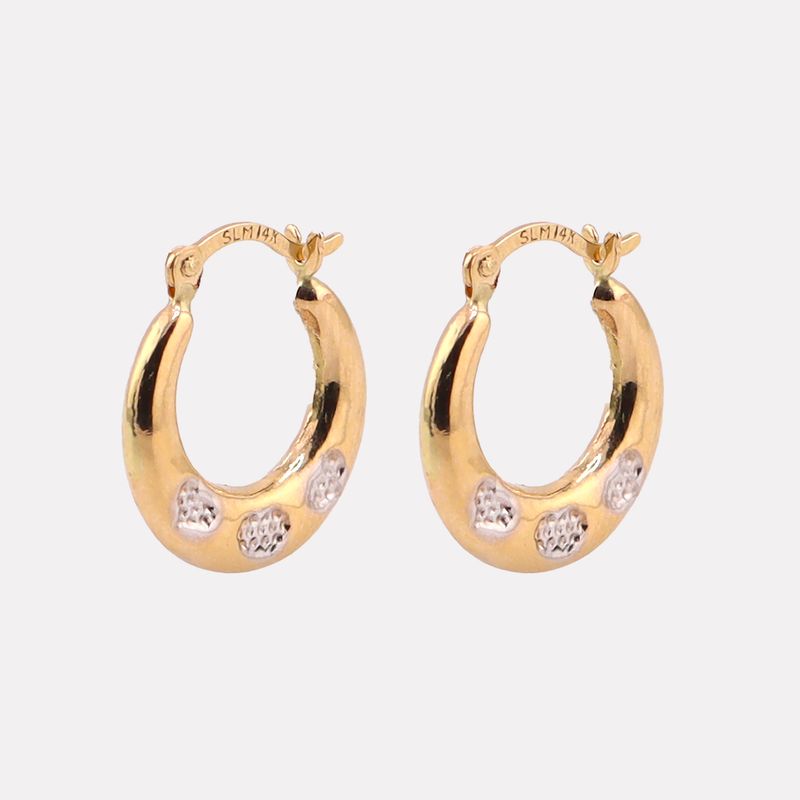 Arracadas Corazones 14k 0.6g