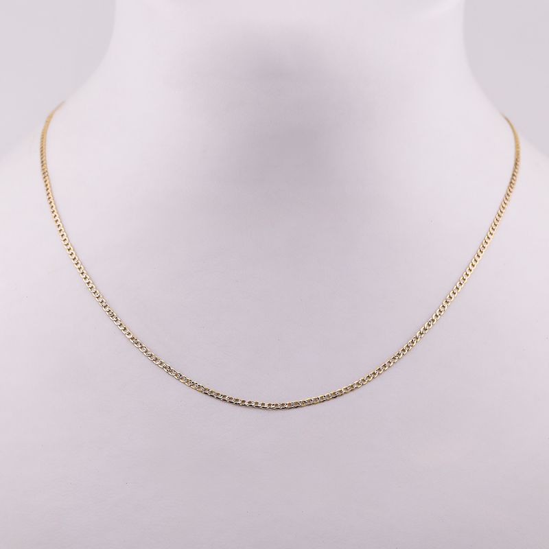 Cadena Eslabon Diamant. 14k 6.5g 50cm