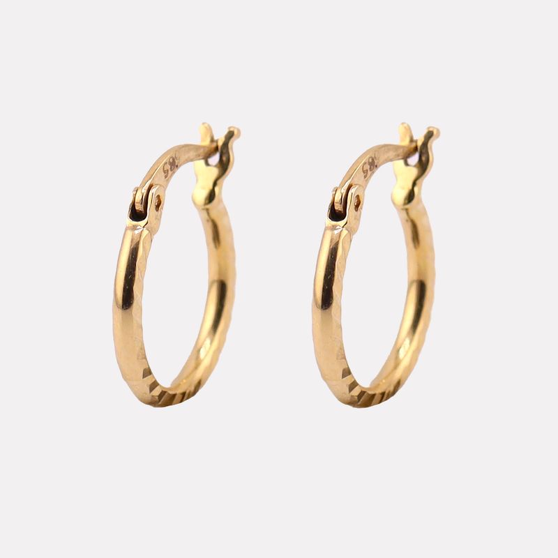 Arracadas Relim. 14k 0.9g