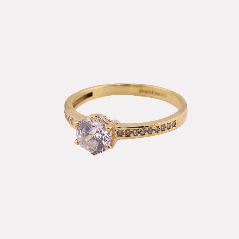 Anillo De Compromiso 10k 1.7g #6