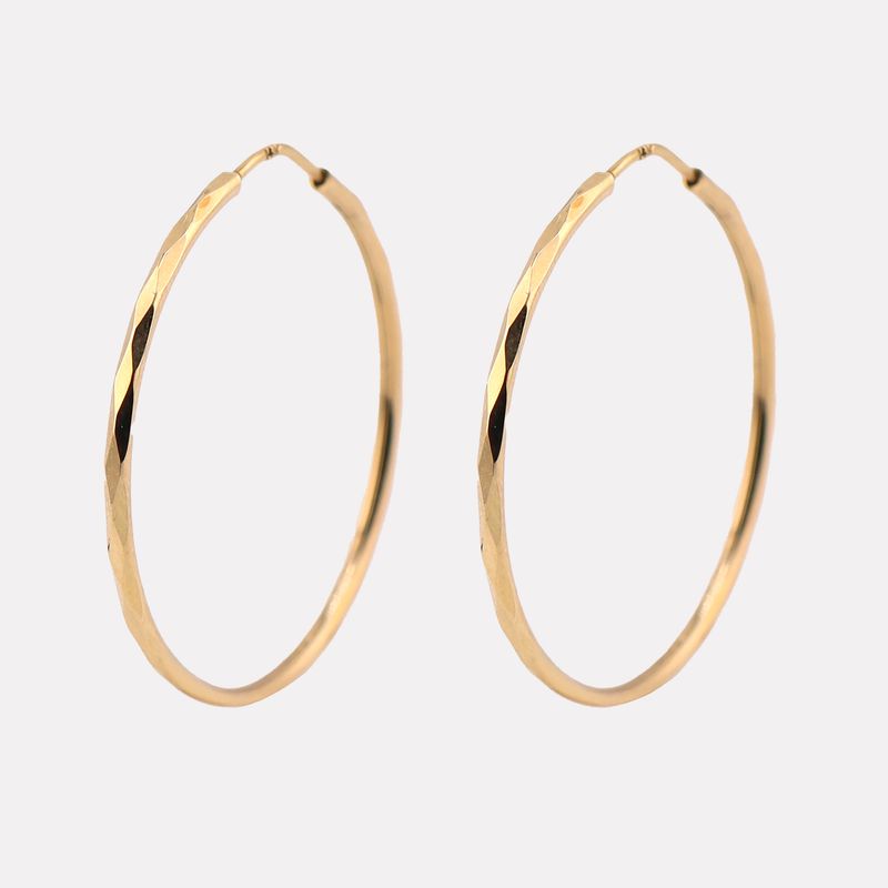 Arracadas Facetadas 14k 2.4g