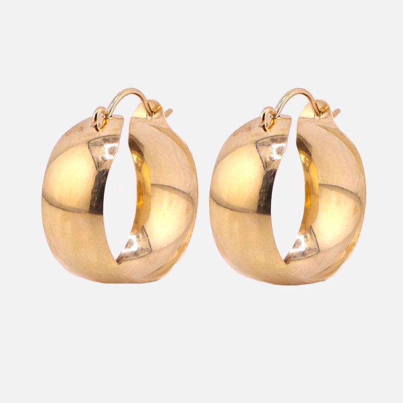 Arracadas Lisas 14k 3.6g