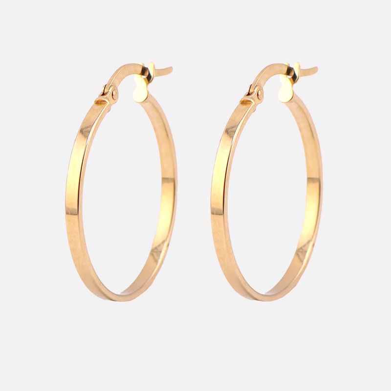 Arracadas Lisas 14k 1.3g