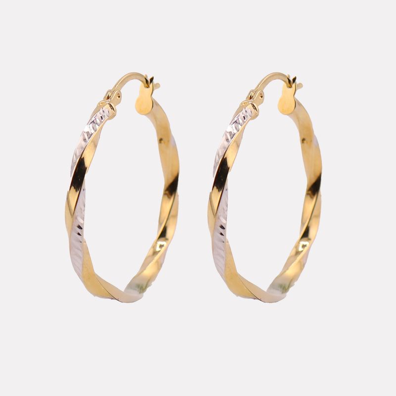 Arracadas Torcidas Tnos 14k 3.4g
