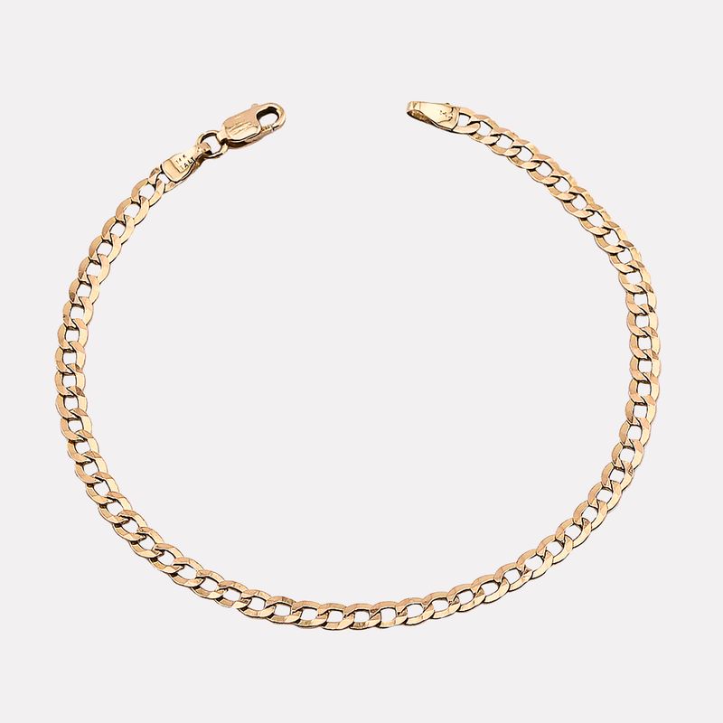 Pulso Eslabon 14k 2.4g 18cm