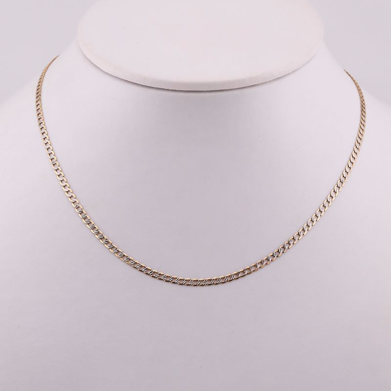 Cadena Eslabon Diamant. 14k 6.6g 50cm