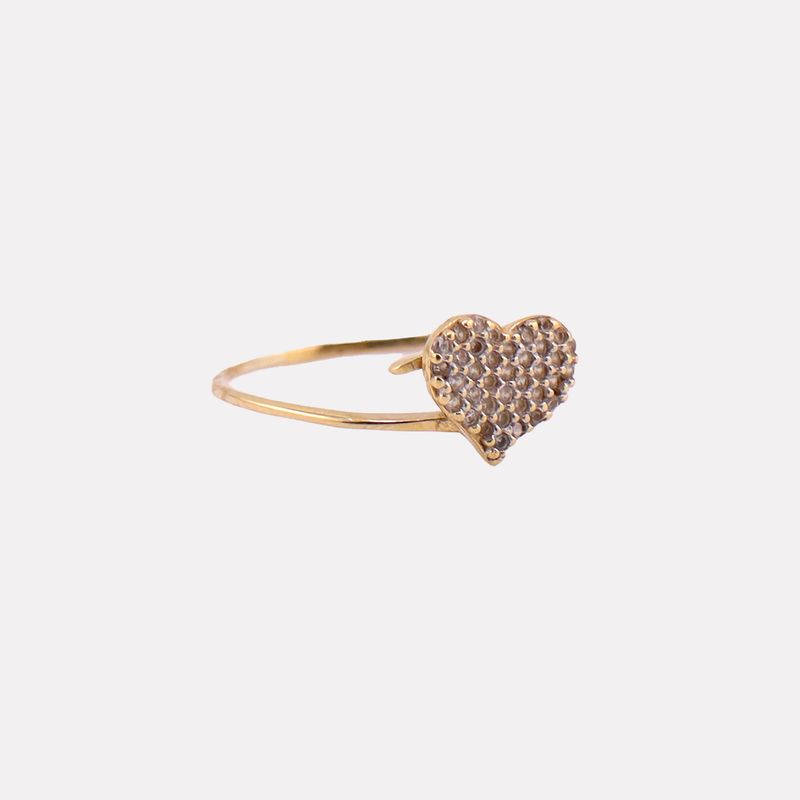 Anillo Corazon C/p 14k 1.3g #7