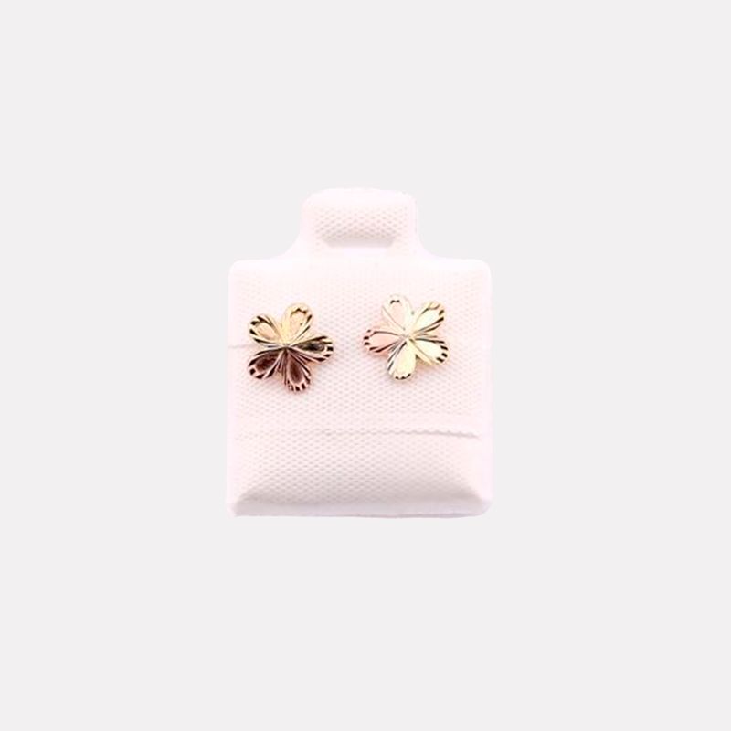 Broqueles Flor 5 Petalos Tnos 10k 0.2g