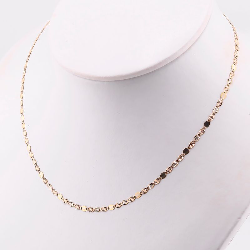 Cadena Mixta 14k 3.2g 55cm