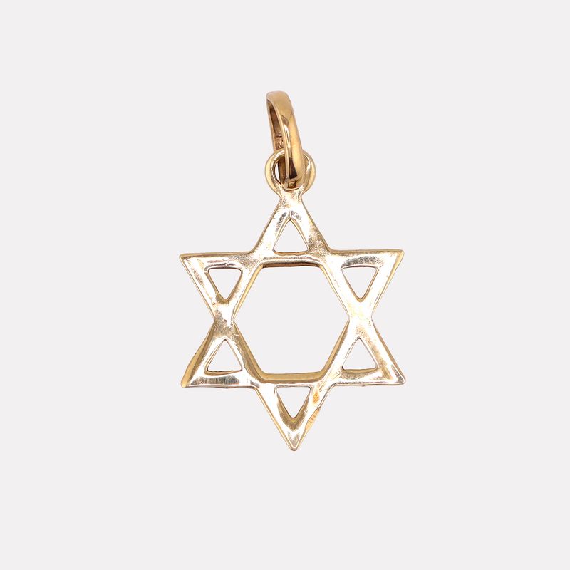 Dije Estrella De David 14k 0.4g