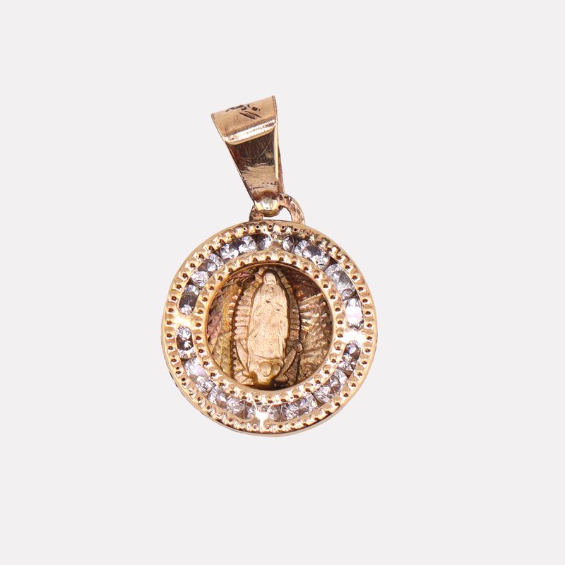 Dije Circ. Virgen C/p 14k 0.7g