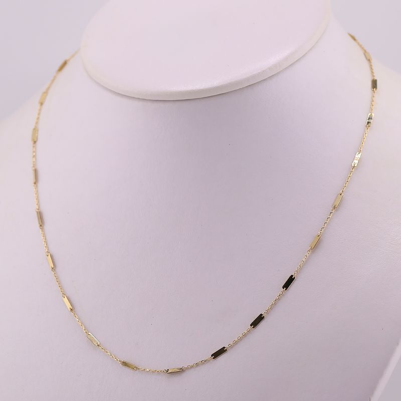 Gargantilla Placas  14k 2.2g