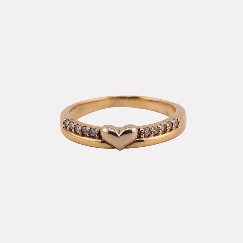 Anillo Corazon C/p 14k 2.4g #6