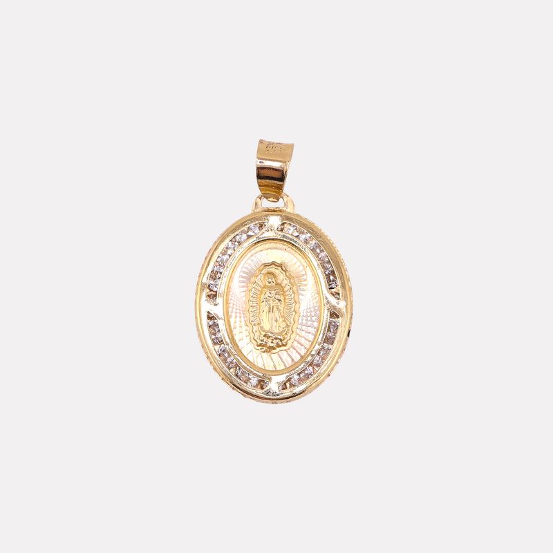 Dije Virgen Ovalo C/p Bcas 14k 0.8g