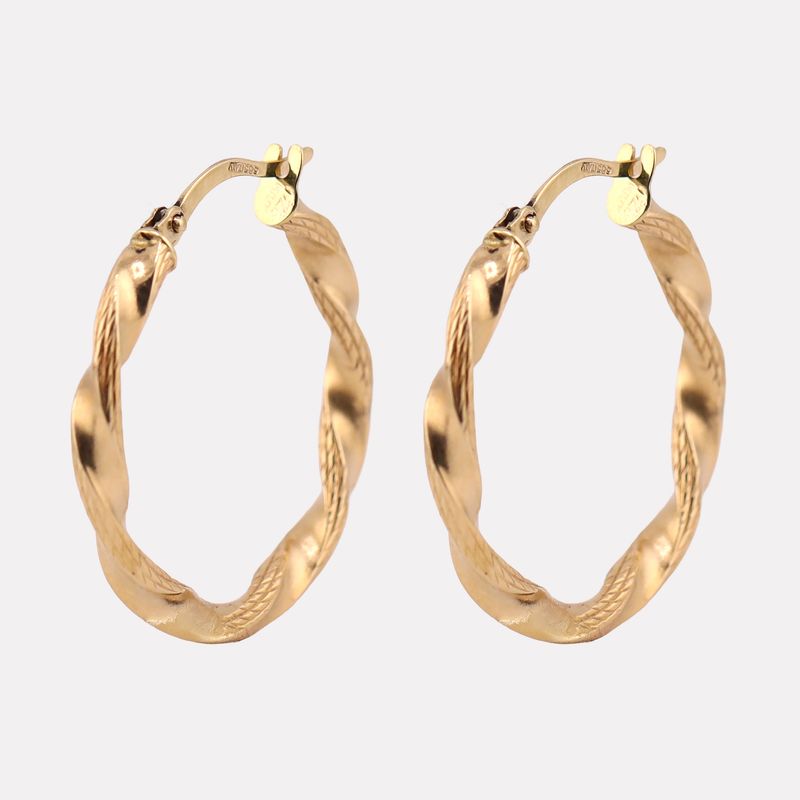 Arracadas Torcidas 14k 1.6g