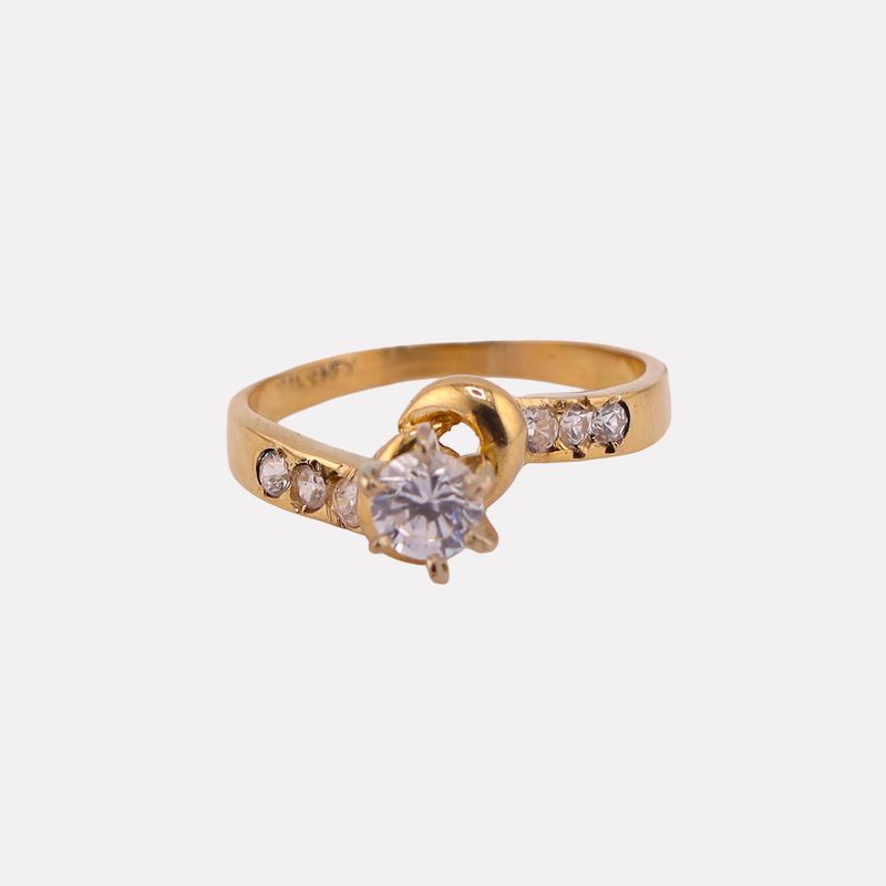 Anillo C/p Bca 14k 2.8g #8