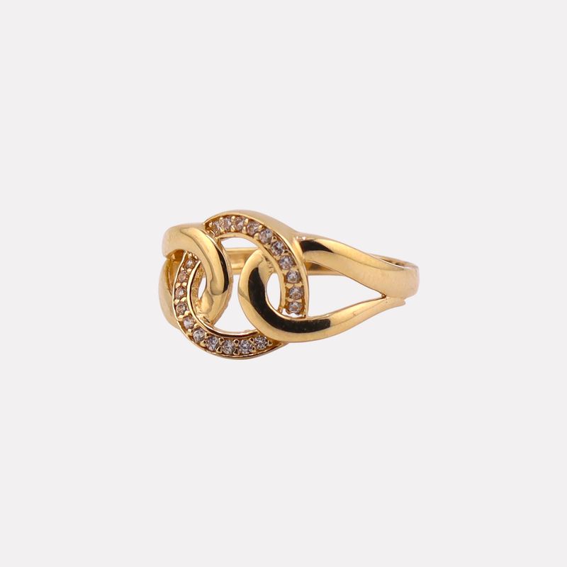 Anillo Circulos 14k 2g #6