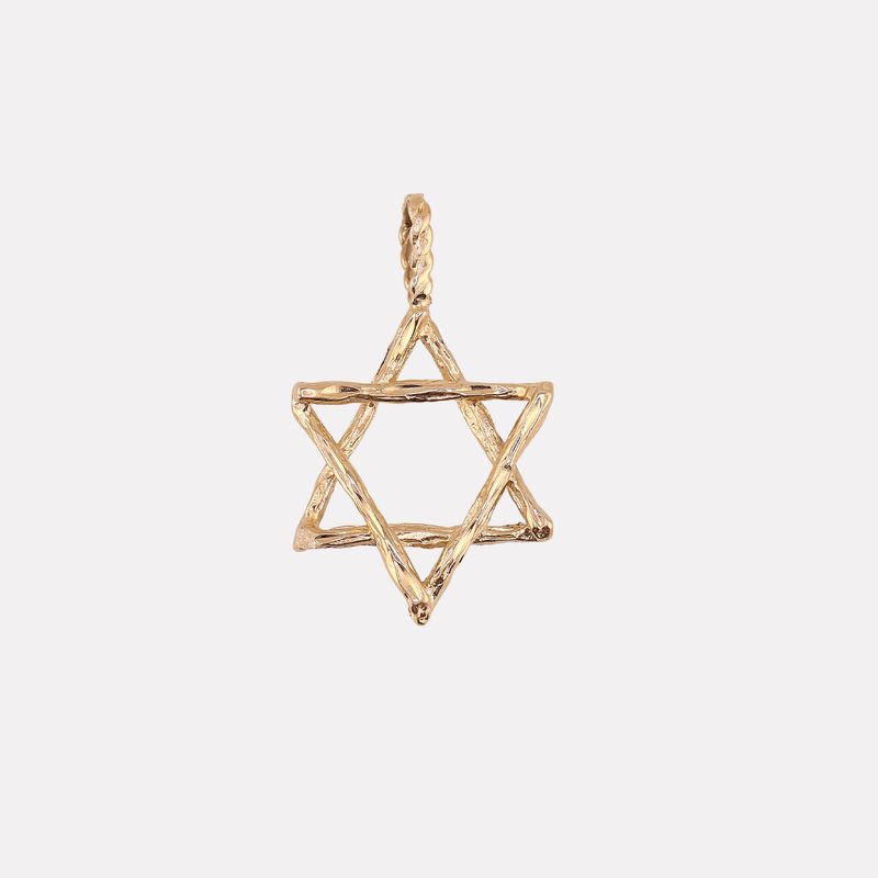 Dije Estrella De David 14k 1.9g