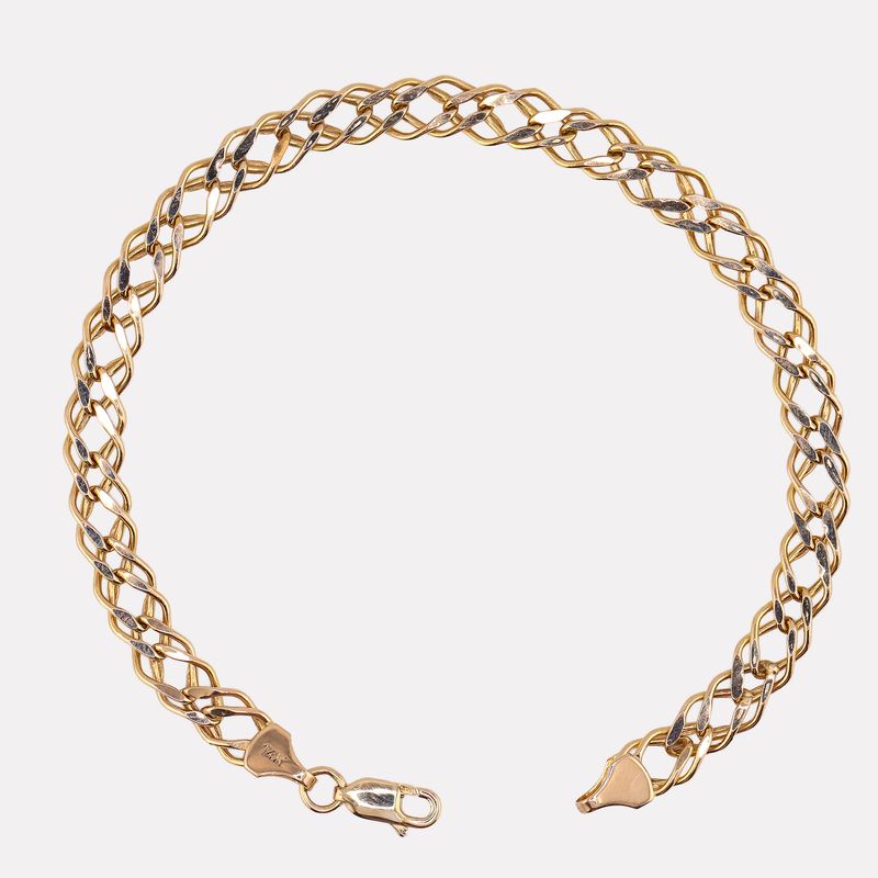 Pulso Entrelazado 14k 3.3g 19cm