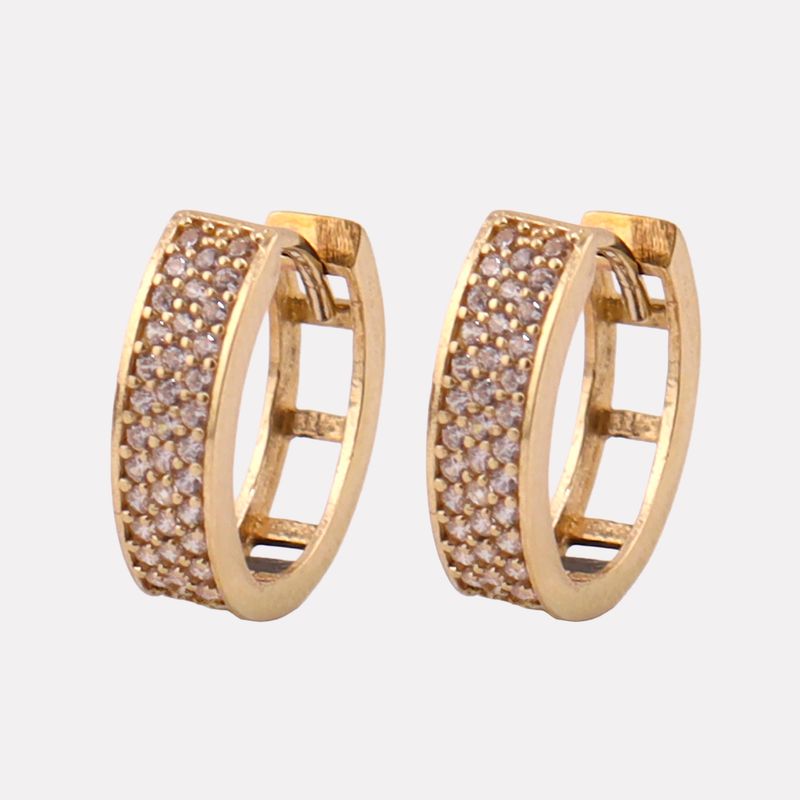 Aretes Huggies C/p 14k 2.3g
