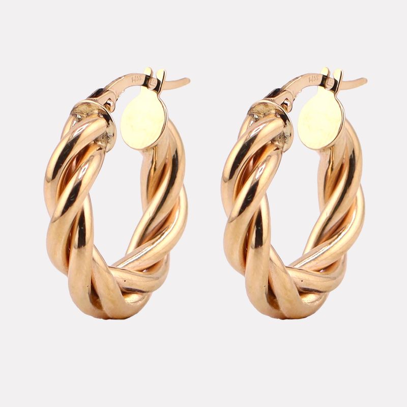 Arracadas Torcidad 14k 2.7g