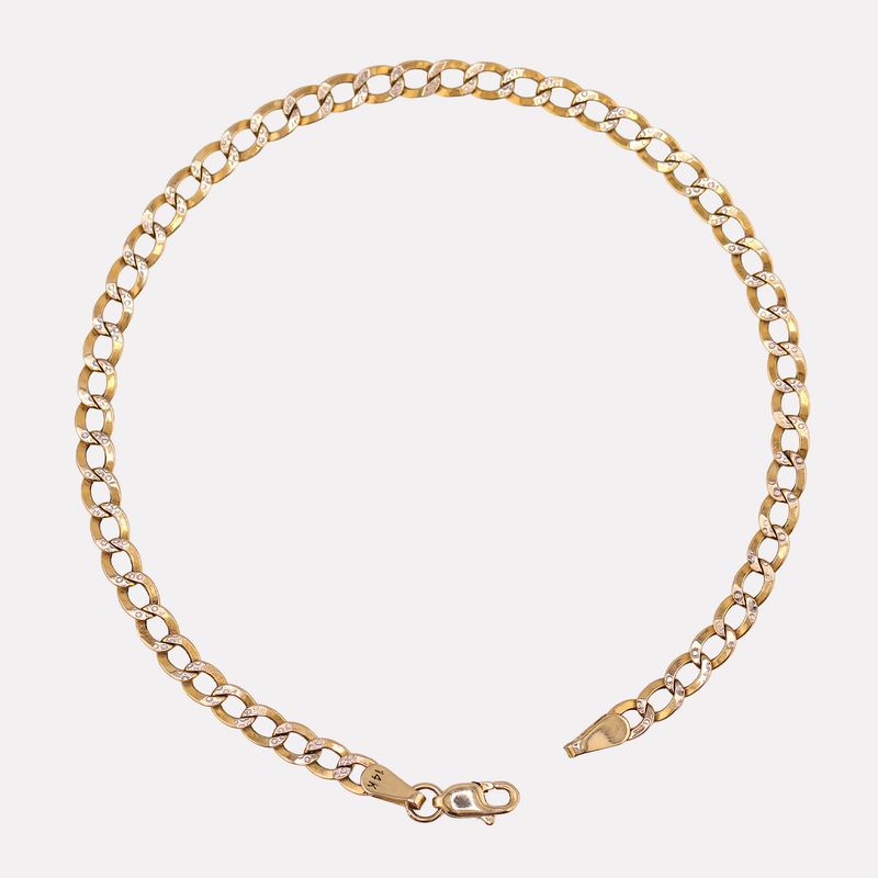 Pulso Eslabon Diam. 14k 2g 19cm