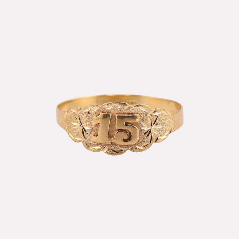 Anillo 15 Años 14k 1.4g #9.5