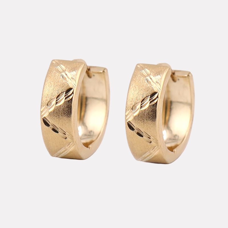 Aretes Huggies Relim. 14k 3.2g