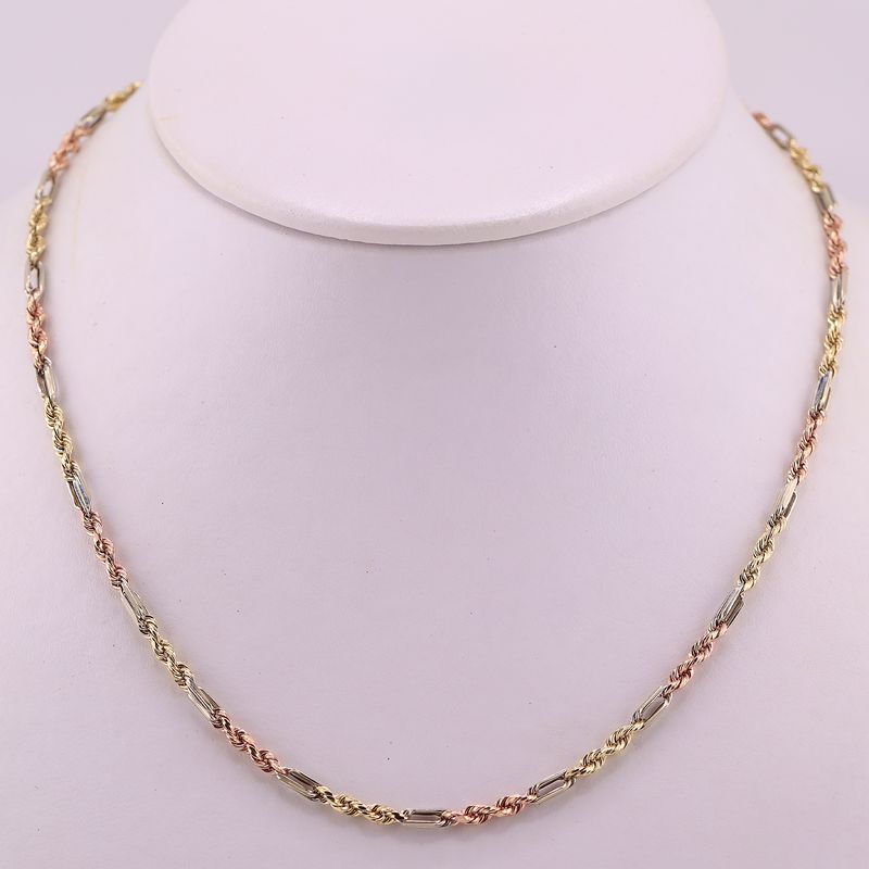 Cadena Figaro Tns 14k 8.6g 60cm