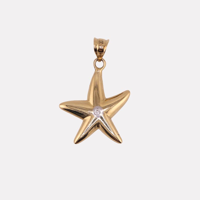 Dije Estrella De Mar C/p 14k 1.1g