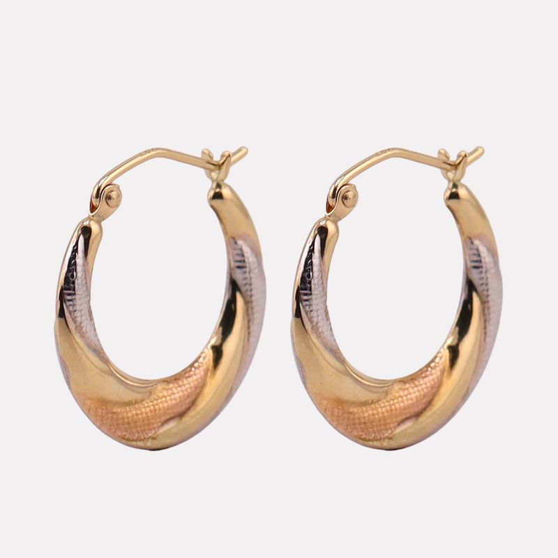 Arracadas Canasta Tns. 14k 0.9g