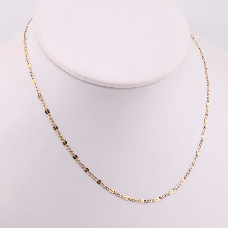Cadena Mixta 14k 2.2g 44cm