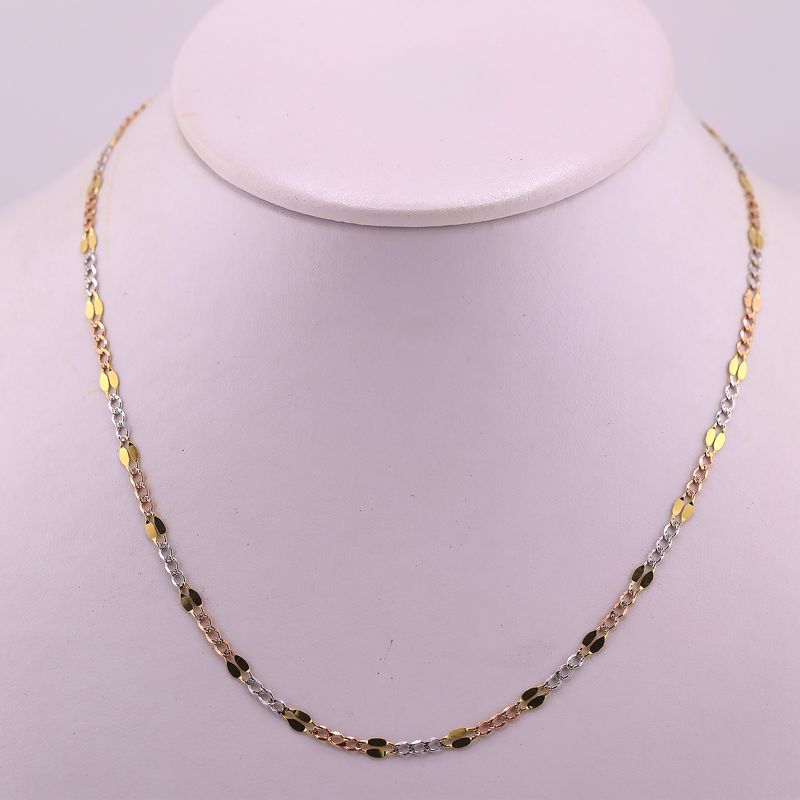 Cadena Mixta Tns 14k 3.5g 44cm